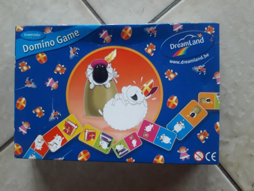 Jeu de dominos - marque : Dreamland (thème Sinterklaas), Trois ou quatre joueurs, Enlèvement ou Envoi, Utilisé, Dreamland