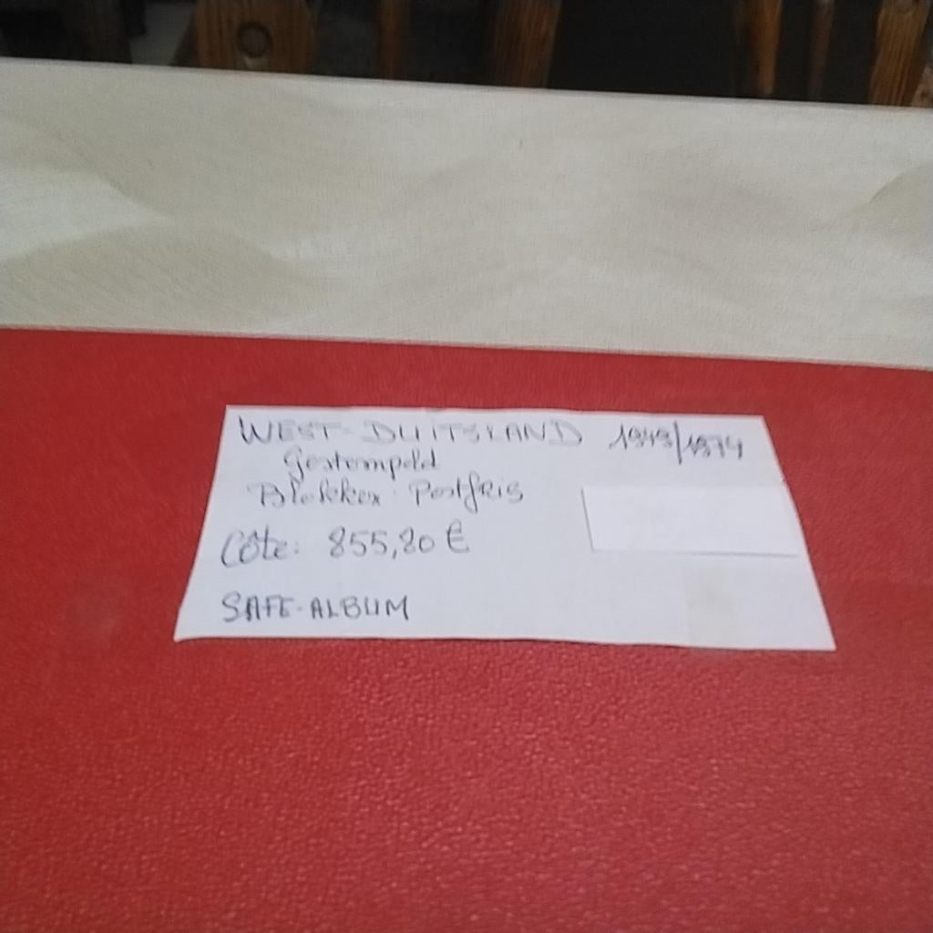 WEST-DUITSLAND XX-gest 1949/1974 cote 856,00 € Safe, Postzegels en Munten, Postzegels | Volle albums en Verzamelingen, Ophalen of Verzenden