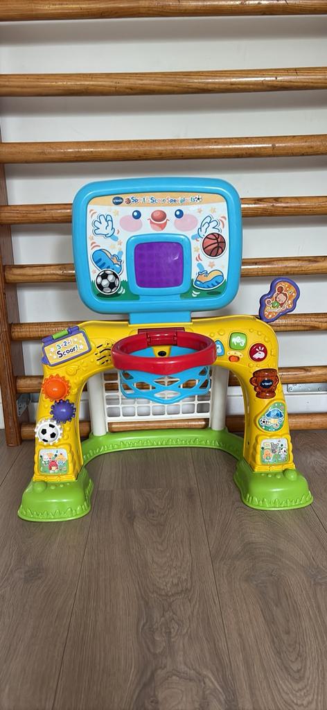 Vtech voetbalgoal en basketbalring met licht en geluid, Kinderen en Baby's, Ophalen, Zo goed als nieuw