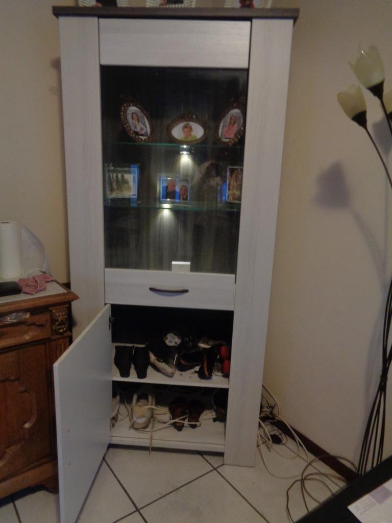 Salon en bois complet avec ou sans table à manger et 4 chais, Maison & Meubles, Salles à manger complètes, Enlèvement, Comme neuf