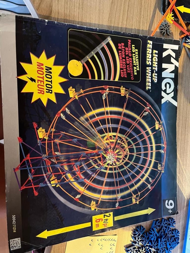 K'nex reuzenrad met oplichtend licht, Ophalen of Verzenden, Zo goed als nieuw, K'nex