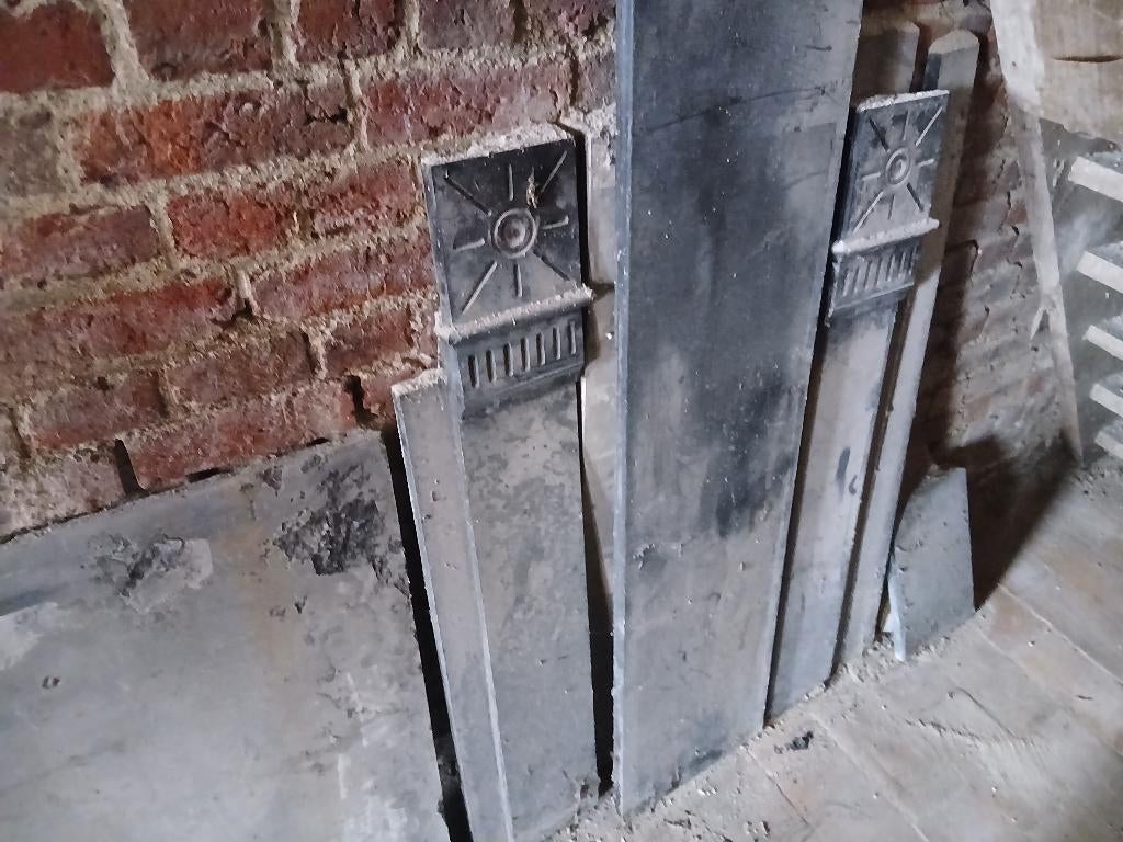 Cheminée en marbre noir (petit prix), Enlèvement, Utilisé