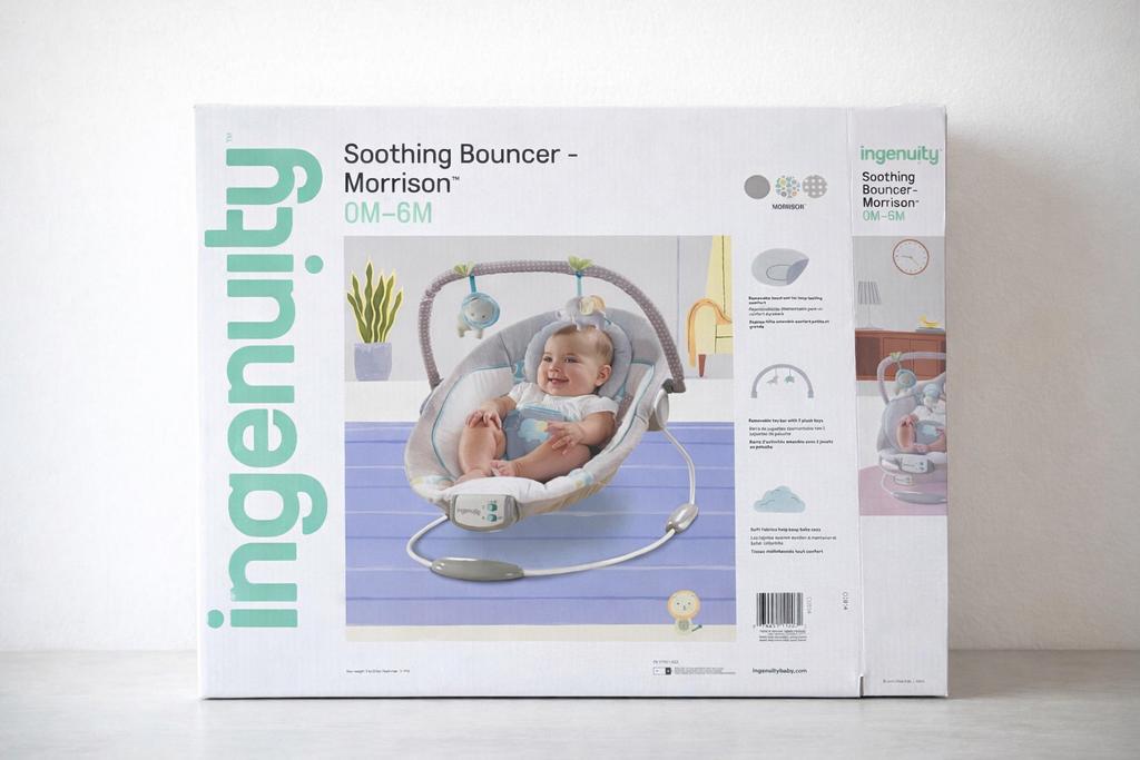 Ingenuity Soothing Bouncer – Morrison (0–6 maanden), Enlèvement, Neuf, Avec ceinture(s)