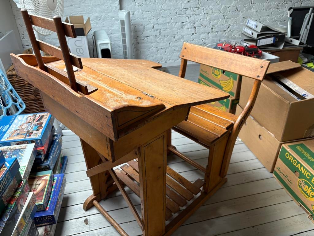 Banc ecolier, Maison & Meubles, Enlèvement, Réglable en hauteur, Utilisé