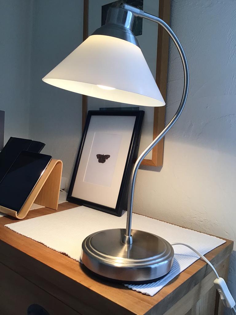 Lampe de bureau IKEA, Moins de 50 cm, Enlèvement ou Envoi, Verre, Utilisé