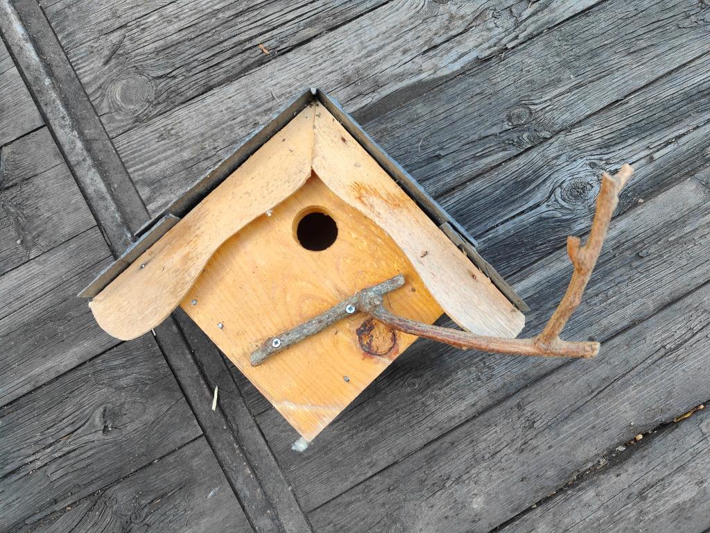 Charmant nichoir pour mésanges et moineaux, Jardin & Terrasse, Maisons & Bains d'oiseaux, Enlèvement, Utilisé