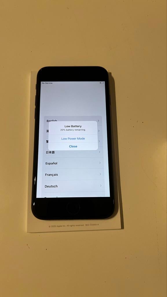 iPhone SE 2020 - 128 GB, Telecommunicatie, Mobiele telefoons | Apple iPhone, Zwart, Ophalen of Verzenden, Zonder simlock, IPhone SE (2020)