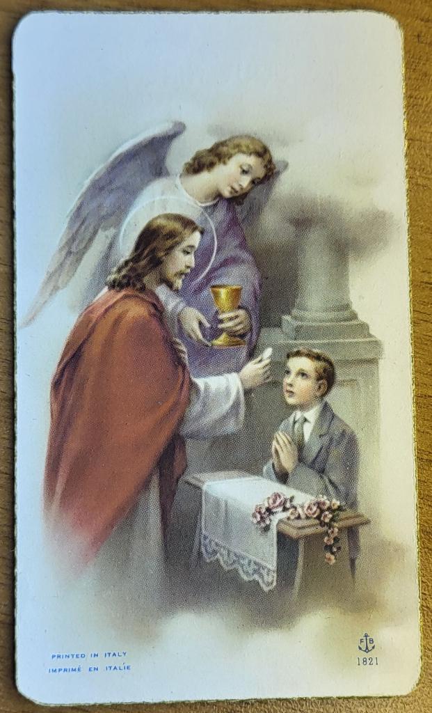 FB 1821 FRATELLI BONELLA - Le Communiant José VAN-BELLE 1955, Verzamelen, Bidprentjes en Rouwkaarten, Ophalen of Verzenden, Bidprentje