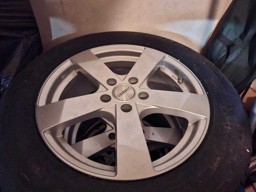 Nieuwe alu velgen met nieuwe winterbanden Jeep Compass, Ophalen, 215 mm, Velg(en), Nieuw