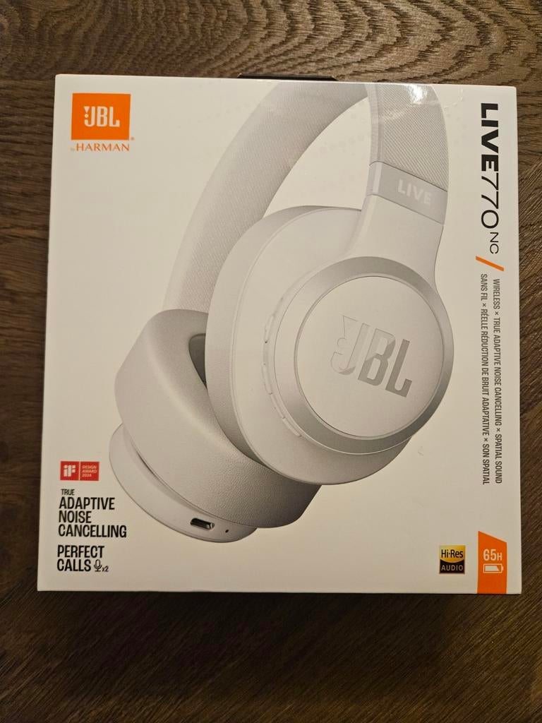 Nouveaux écouteurs Bluetooth sans fil JBL Live 770 NC, Enlèvement, Bluetooth