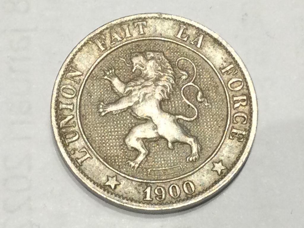 België 5 centimes 1900 Frans, Ophalen of Verzenden