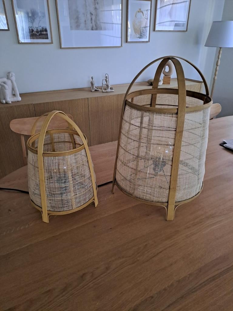 2 lampen, Huis en Inrichting, Woonaccessoires | Krantenbakken en Lectuurbakken, Ophalen