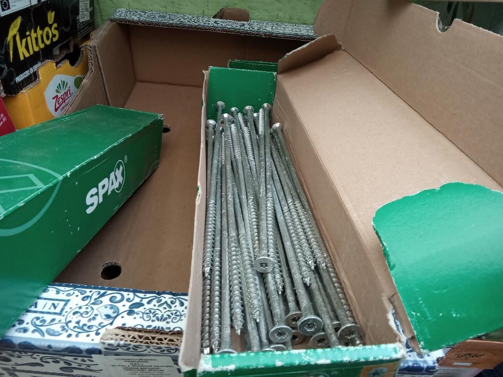 4 boîtes de vis SPAX. 8x320mm, Bricolage & Construction, Quincaillerie & Fixations, Enlèvement, Vis