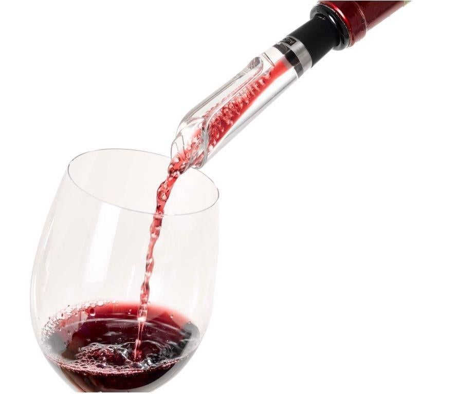 Nieuw | Wijnschenker - Wijnstop AdHoc Aerovin RVS Zwart, Ophalen of Verzenden, Nieuw, Overige materialen