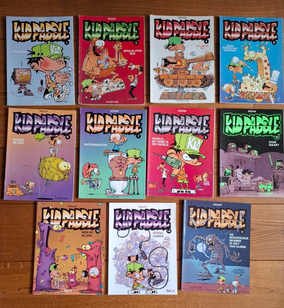 Lot Kid Paddle strips softcover, Ophalen of Verzenden