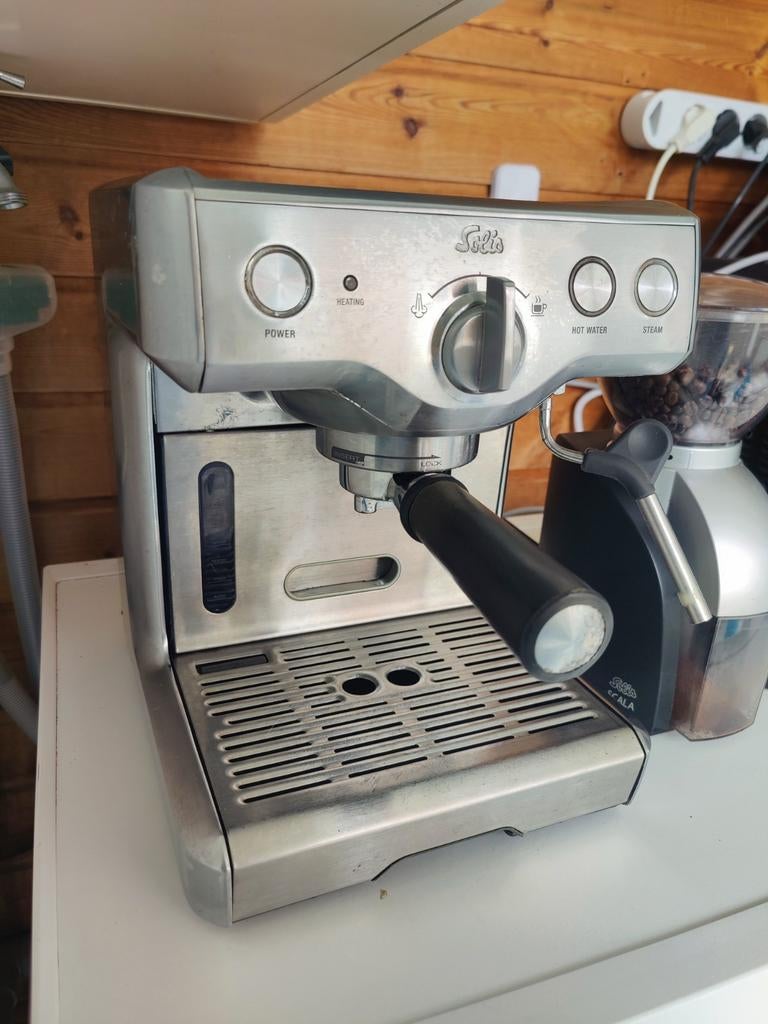 Solis 110 Pistonmachine - Espressoapparaat, Elektronische apparatuur, Koffiezetapparaten, Ophalen, Zo goed als nieuw, Espresso apparaat