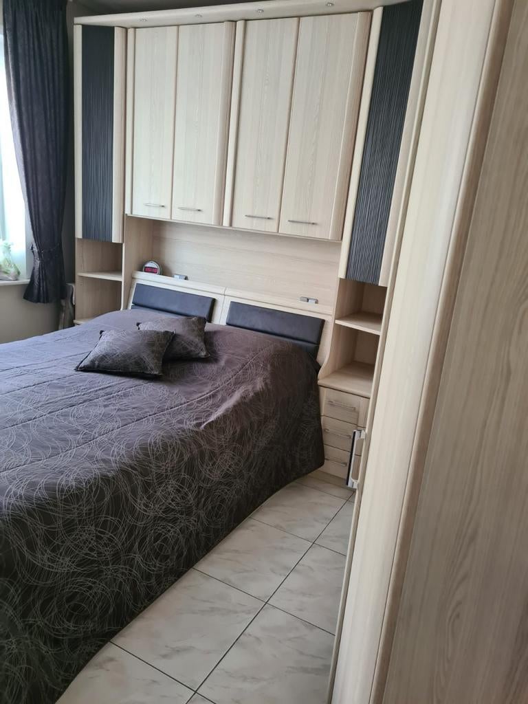 Chambre encastrée avec placards, Maison & Meubles, Enlèvement, Comme neuf, Deux personnes, Moderne