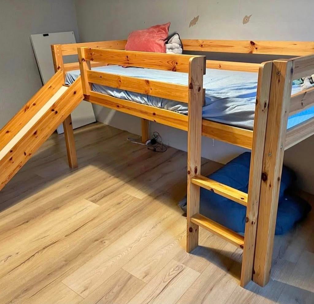 Lit toboggan, Enfants & Bébés, Utilisé, Lit mi-hauteur mezzanine