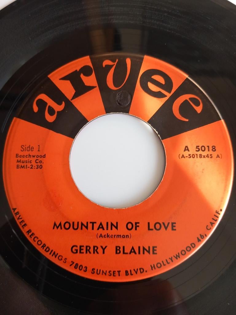 GERRY BLAINE. MOUNTAIN A LOVE ..ROCKING USA 45T, Ophalen of Verzenden