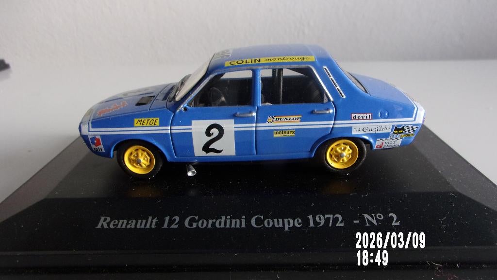 R12 GORDINI #2 COUPE 72. RENE METGE ! ELIGOR  1/43,EXC.ETAT, Enlèvement ou Envoi, Comme neuf, Voiture, Autres marques