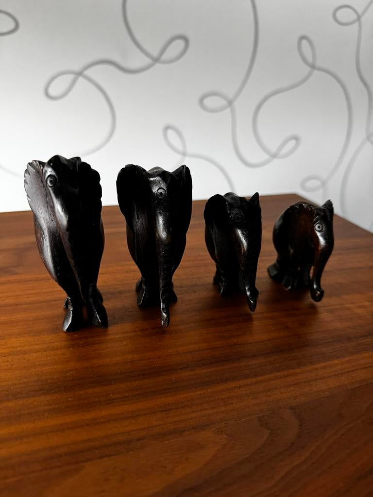 Houten olifanten, Ophalen, Zo goed als nieuw, Dier