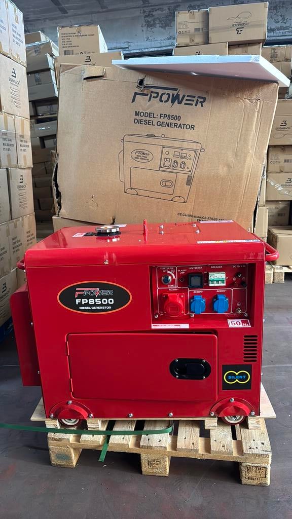 DIESEL GENERATOR 6.5KW COPPER 100%, Bricolage & Construction, Enlèvement, Comme neuf