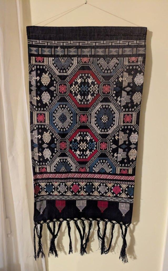 Etnisch handgeweven wandtextiel (Zuidoost-Azië), Antiek en Kunst, Ophalen of Verzenden