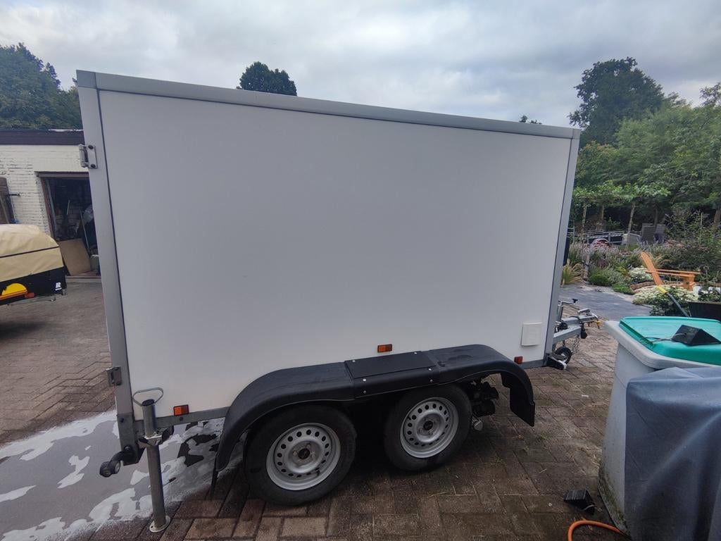 Dichte aanhangwagen met mover, Autos : Divers, Remorques, Comme neuf, Enlèvement