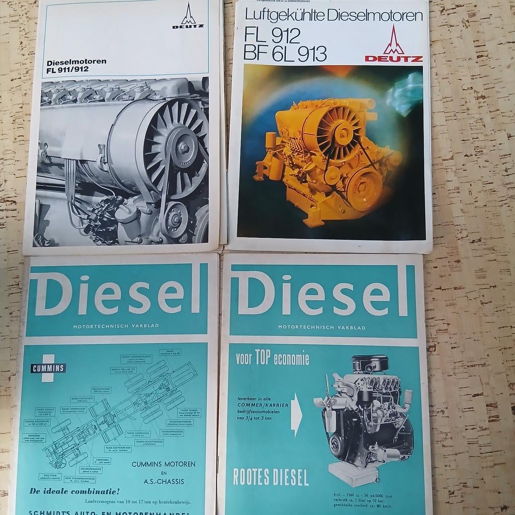 Dieselmotoren handleidingen, Motoren, Handleidingen en Instructieboekjes, Ophalen of Verzenden