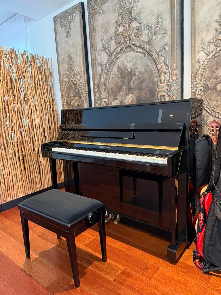 Piano droit GERH. STEINBERG noir brillant – valeur +-6000€, Musique & Instruments, Pianos, GERH. STEINBERG, -, Brillant, GERMANY