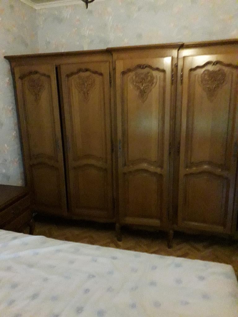 Kleerkast, Ophalen, Met deur(en), Klassiek, Eikenhout