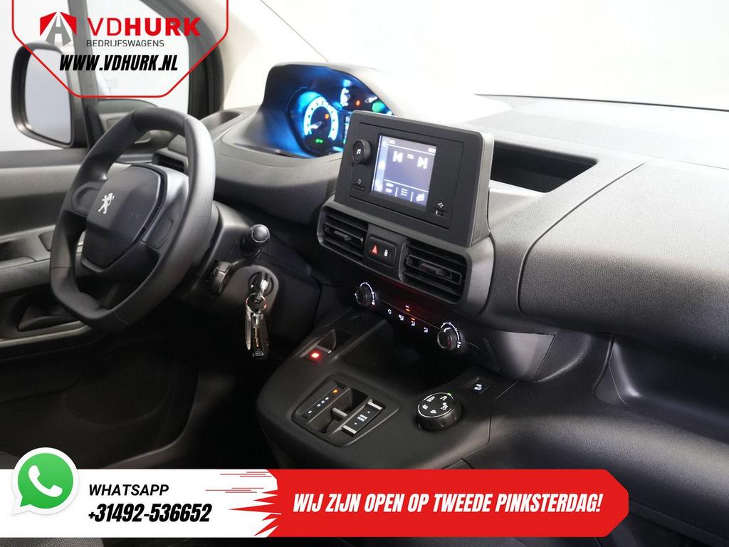 Peugeot e-Partner 50 kWh 280 km WLTP Standkachel/ Snellader/, Achat, Carnet d'entretien, Automatique, Noir
