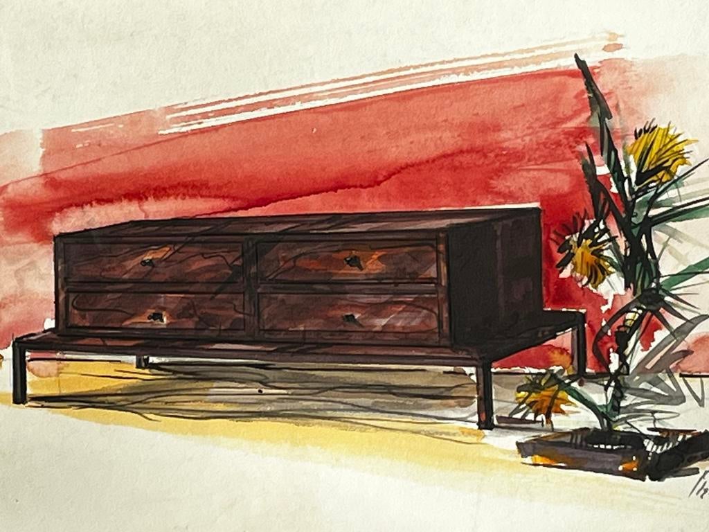 Architect ontwerp fifties sixties in stijl Alfred Hendrickx, Enlèvement ou Envoi