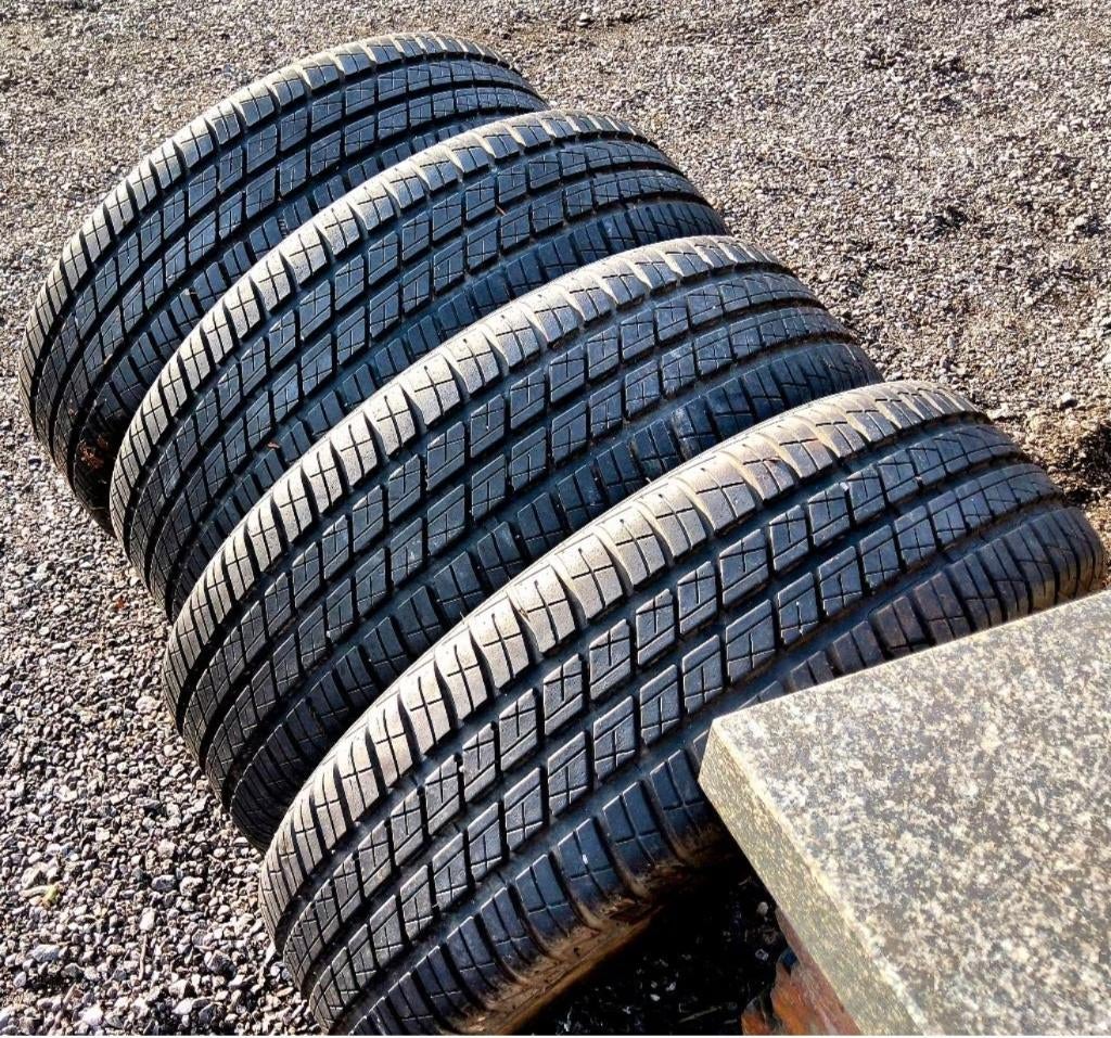 4 pneus 195/65-15 sur jantes pour caravane ou remorque, Auto-onderdelen, Banden en Velgen, Ophalen, Gebruikt, 15 inch, Banden en Velgen