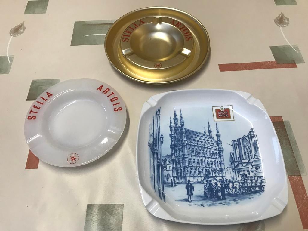 Stella Artois asbakken, 3 voor 10€, Verzamelen, Ophalen of Verzenden, Zo goed als nieuw, Overige typen, Stella Artois