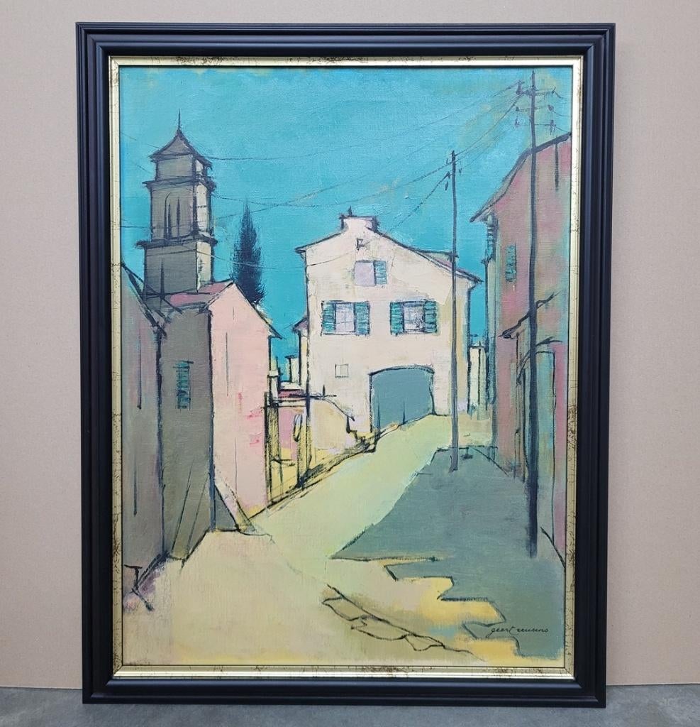 Geert REUSENS, stadsgezicht in Cagnes sur Mer, Enlèvement ou Envoi