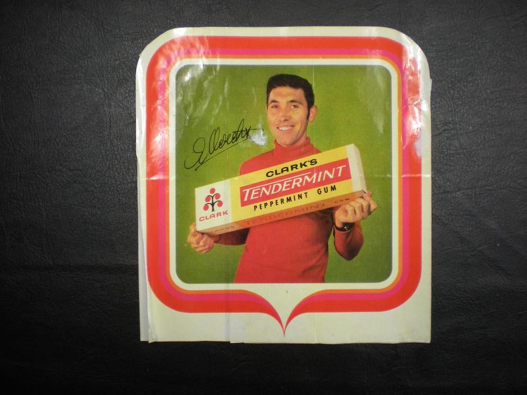 sticker Eddy Merckx reclame voor Clark's, Verzamelen, Ophalen of Verzenden, Gebruikt, Sport