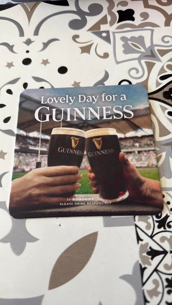 Tapis à bière Guinness, Collections, Marques de bière, Enlèvement ou Envoi, Neuf, Sous-bock, Autres marques