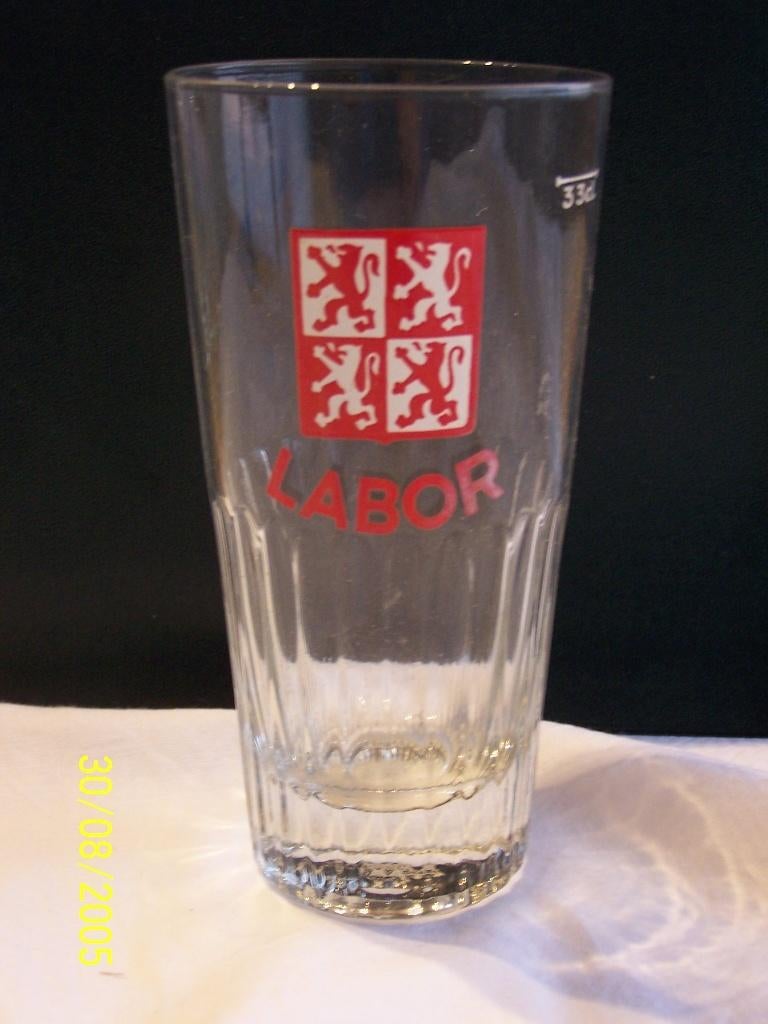 LABOR  Mons 33cl, Collections, Marques de bière, Enlèvement ou Envoi, Comme neuf, Verre ou Verres