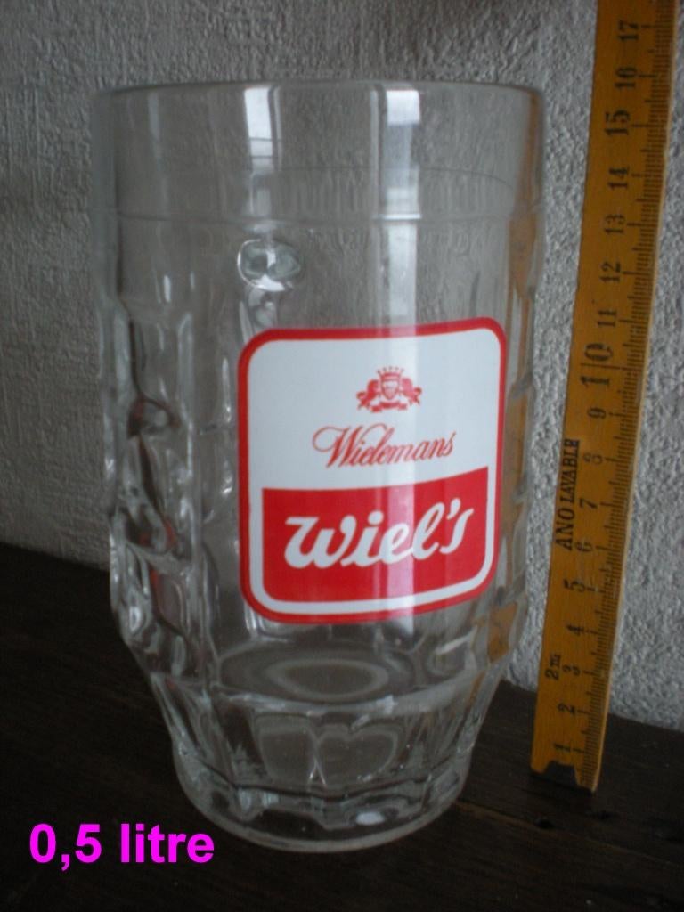 WIELS  Chope 1/2 litre, Collections, Marques de bière, Enlèvement ou Envoi, Comme neuf, Chope(s)