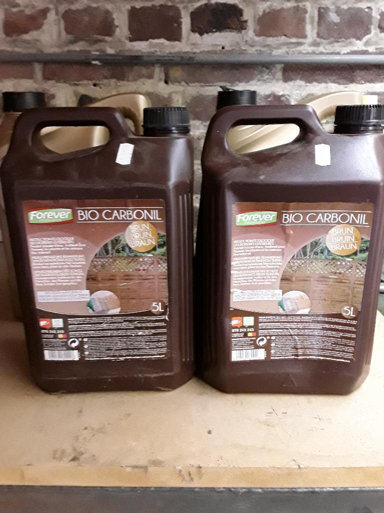 Bio Carbonil (1 nieuw blikje + 1 resterend gebruik van 4 l), Tuin en Terras, Tuinschermen, Nieuw, Hout, Ophalen