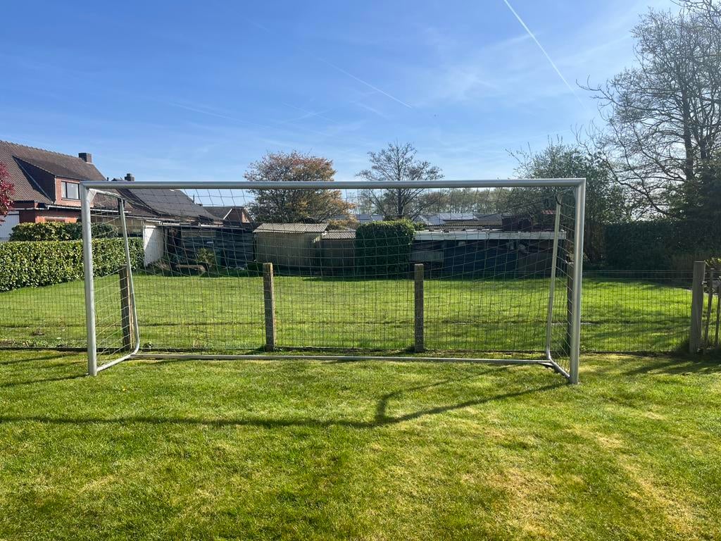 Prof. Aluminum voetbal goal 5x2m, Enlèvement, Utilisé