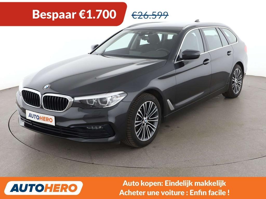 BMW 5 Serie 520 520d Mild-Hybrid xDrive Sport Line, Autos, Euro 6, 5 portes, 151 g/km, Automatique