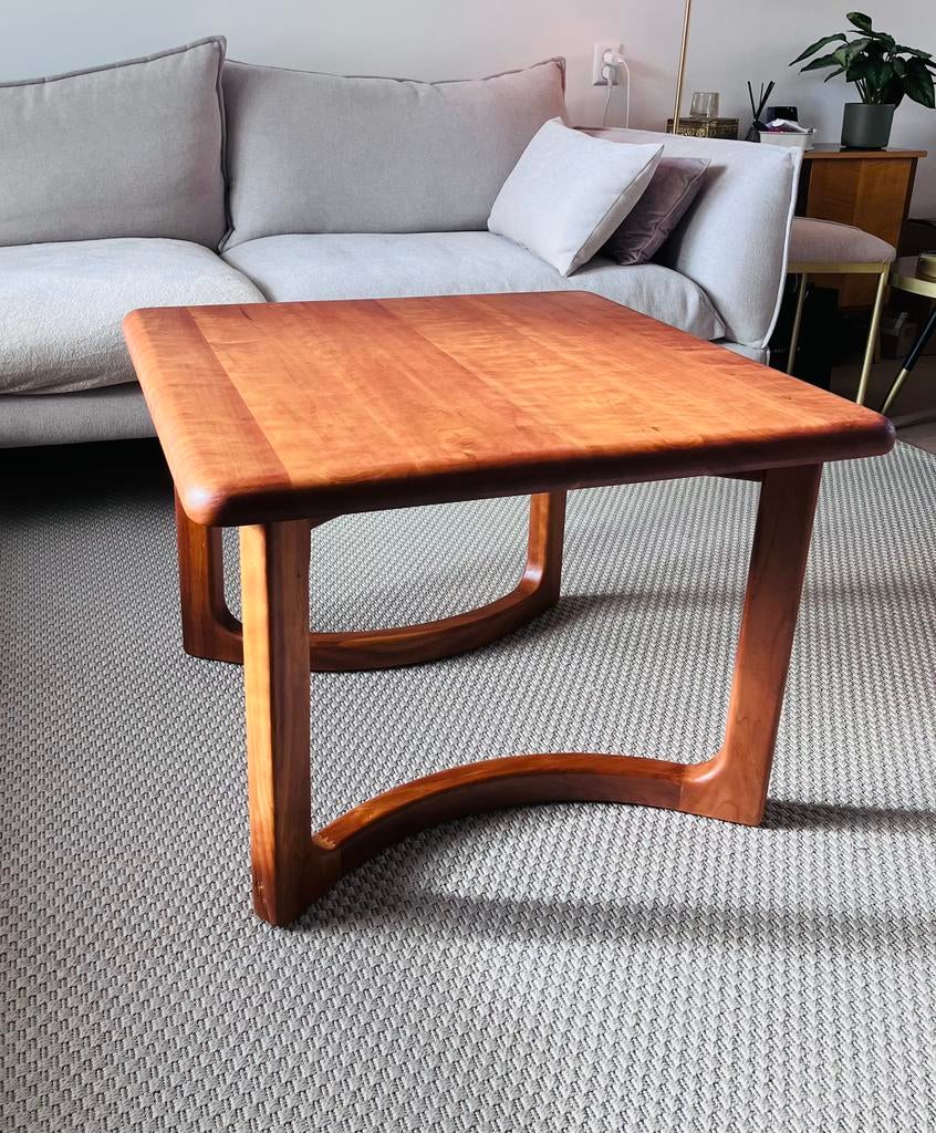 Salontafel. Deens design. Vol teak. Niels Bach, Huis en Inrichting, Tafels | Salontafels, Ophalen, 50 tot 100 cm, 50 tot 75 cm