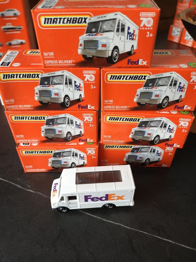 Matchbox, fedEx bestelwagen, Kinderen en Baby's, Speelgoed |Speelgoedvoertuigen, Ophalen