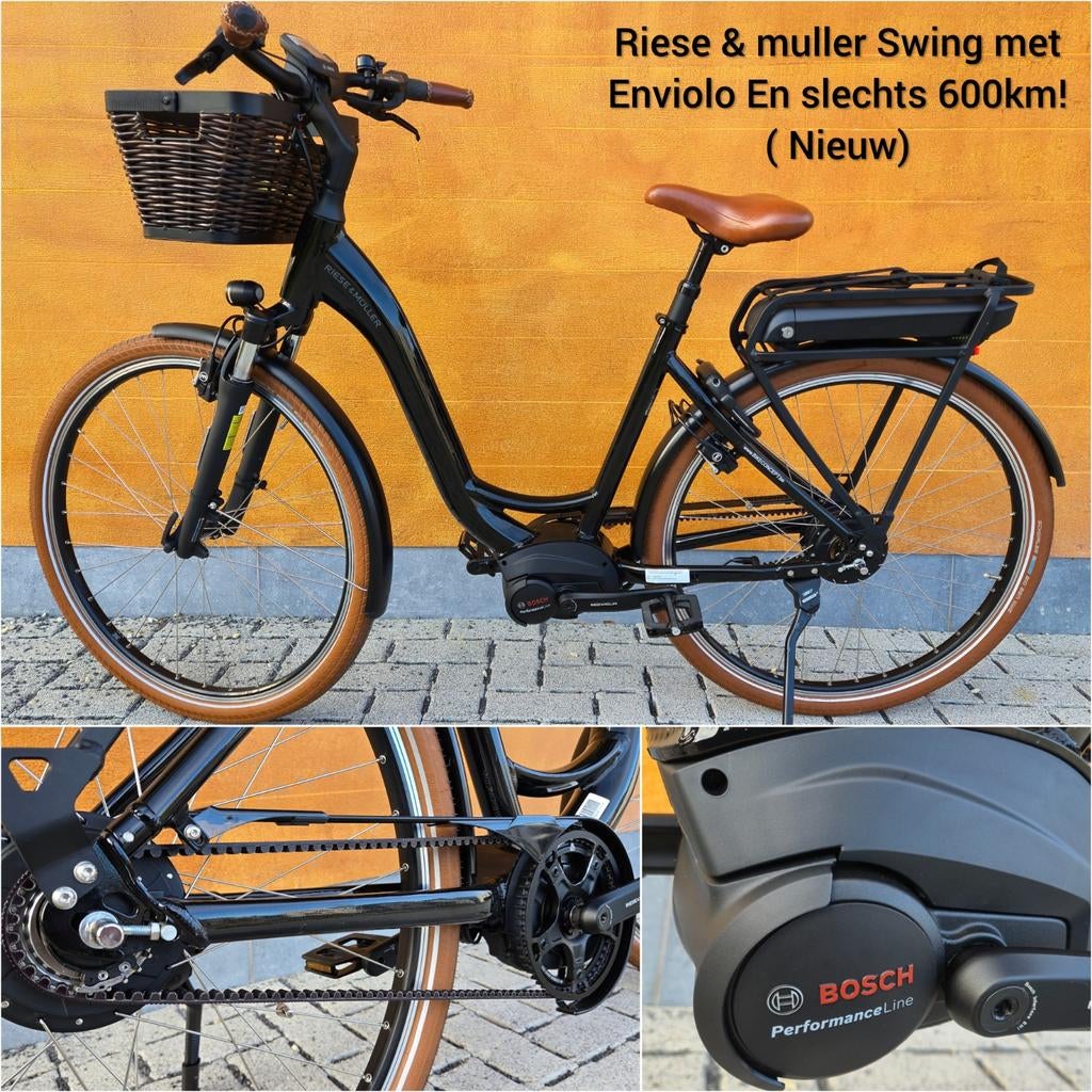 R&M Swing3 Vario Urban Enviolo 49Cm 500W Elektrische fiets, Zo goed als nieuw, 47 tot 51 cm, 50 km per accu of meer, Ophalen