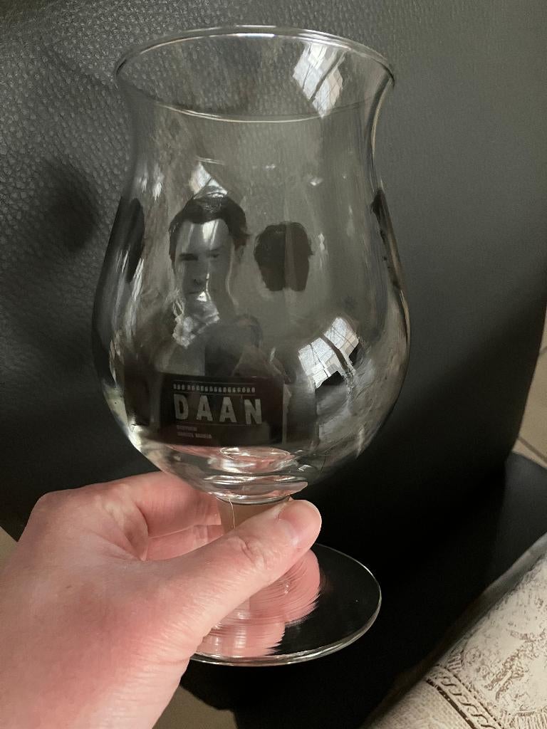 Duvel bierglas Daan, Verzamelen, Ophalen of Verzenden, Bierglas