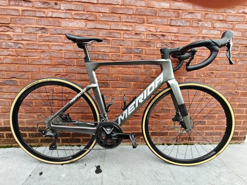 Koersfiets Merida Reacto 4000 - carbon - maat 54, Fietsen en Brommers, Fietsen | Racefietsen, 53 tot 57 cm, Ophalen, Carbon