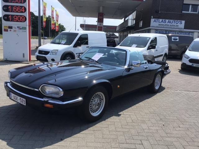 Jaguar XJ-S V12 Cabrio! 56.000 KM! Europese AUTO! TOP!, Auto's, Jaguar, Zwart, Zwart, Leder, Bedrijf