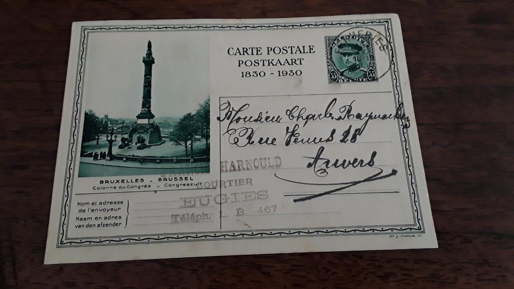 Oude postkaart Belgie 1830 -1930 / Brussel, Enlèvement ou Envoi, 1920 à 1940